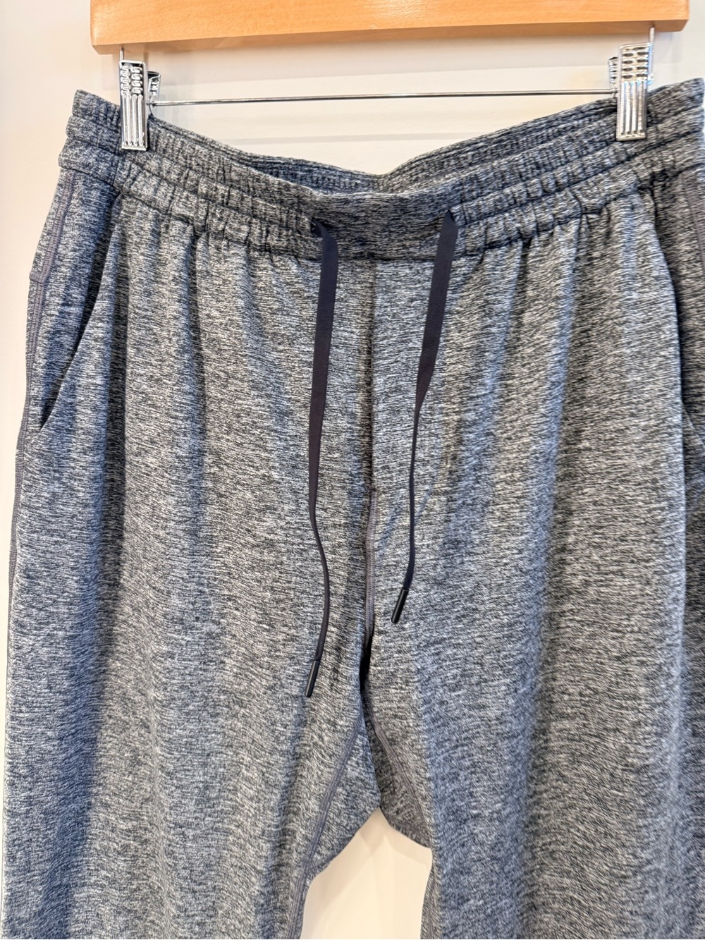lululemon athletica Heathered Gray Zip sweatpants